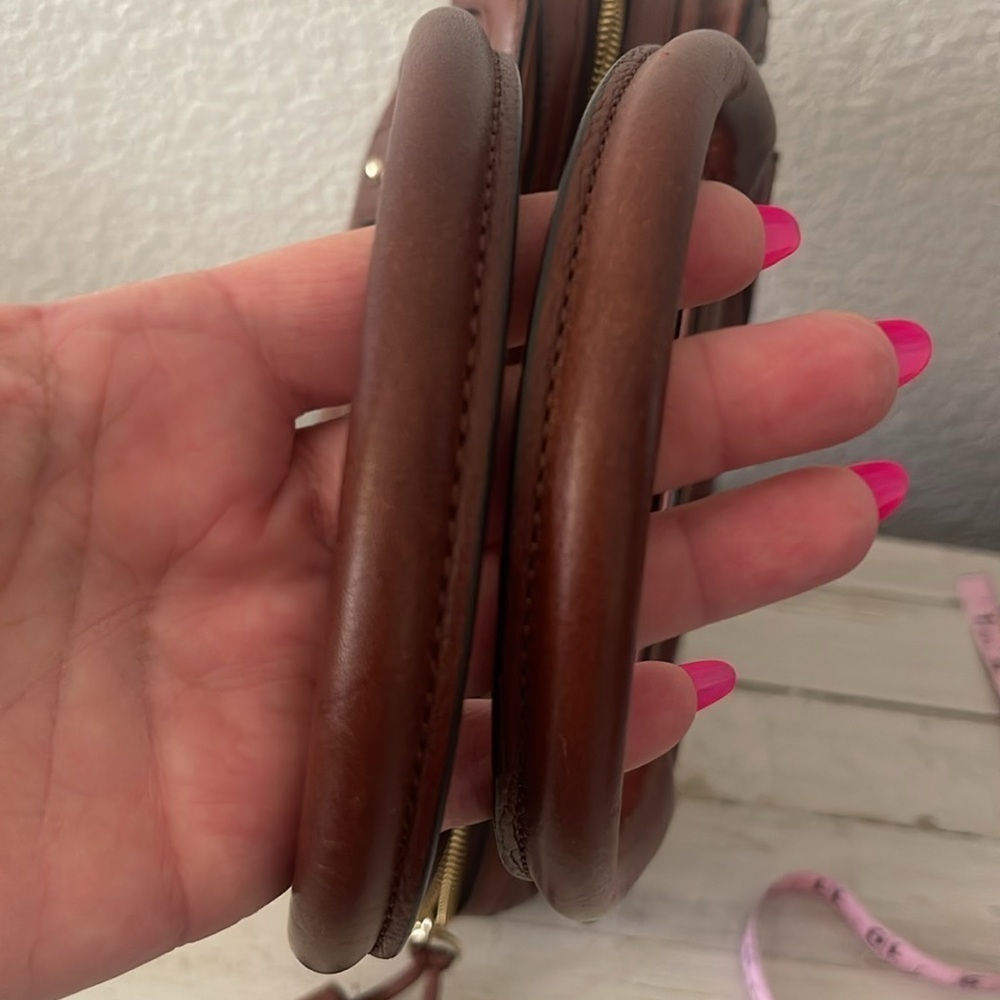 Vintage Kate Spade All Leather Brown Handbag. - Picture 16 of 16